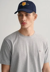 GANT Herren T-Shirt - REG TONAL SHIELD T-SHIRT Grau