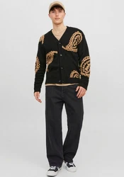 JACK & JONES Jeans 'JJIAlex JJOriginal' Schwarz/Dunkelblau/Beige