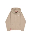 Alpha Industries Hoodie Basic Zip Hoodie Small Logo Beige/Khaki Alpha Industries Hoodie Basic Zip Hoodie Small Logo Beige/Khaki