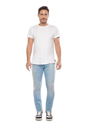 Stoffhose JEAN HOMME CAMOINS mit dezenter Waschung