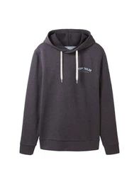 Sweatshirt logo hoodie, Dark Grey Melange