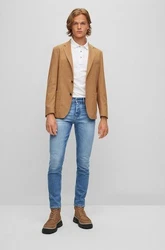 BOSS ORANGE Regular-fit Jeans Taber BC-C mit Markenlabel Blau/Hellblau