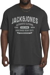 Jack & Jones Plus Print-Shirt Spar-Set 3er-Pack Big Size Shirt Dunkelblau/Blau