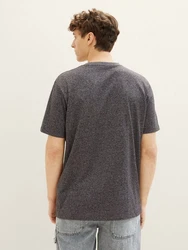 TOM TAILOR T-Shirt mit Logoprint Dunkelgrau/Grau/Hellgrau/Rot
