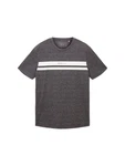 TOM TAILOR T-Shirt mit Logoprint Dunkelgrau/Grau/Hellgrau/Rot