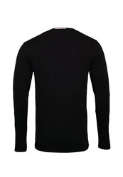 U.S. Polo Assn Longsleeve Langarmshirt mit Rundhalsausschnitt Rot/Schwarz