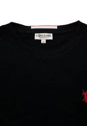 U.S. Polo Assn Longsleeve Langarmshirt mit Rundhalsausschnitt Rot/Schwarz