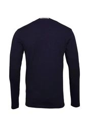 U.S. Polo Assn Longsleeve Langarmshirt mit Rundhalsausschnitt Dunkelblau/Rot