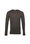 U.S. Polo Assn Longsleeve Langarmshirt mit Rundhalsausschnitt Khaki/Rot/Dunkelgrau/Grau