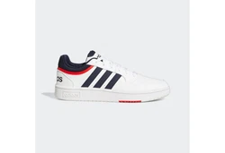 adidas Herren Hoops 3.0 Low Sneakers Weiß/Blau/Rot