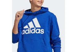 adidas Sportswear Kapuzensweatshirt Essentials French Terry Big Logo Hoodie Blau/Hellblau