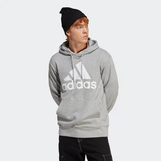 adidas Sportswear Kapuzensweatshirt Essentials French Terry Big Logo Hoodie Hellgrau/Grau/Dunkelgrau adidas Sportswear Kapuzensweatshirt Essentials French Terry Big Logo Hoodie Hellgrau/Grau/Dunkelgrau