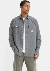 Levi's Hemd Classic Worker dunkelblau/weiß