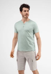 LERROS T-Shirt Serafino mit Finelinerstreifen 