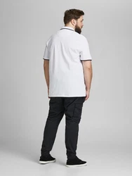 Jack & Jones Poloshirt Fit Polo Shirt JJEPAULOS Sommer Hemd Pique (1-tlg) (3615) Weiß