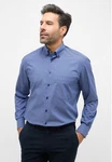 Eterna Karohemd Comfort Fit Button-Down-Kragen Dunkelblau/Hellblau/Blau
