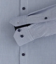 Redmond Langarmhemd Slim Fit Button-Down-Kragen (231710130) Grau/Dunkelblau/Blau/Hellblau
