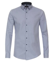 Redmond Langarmhemd Slim Fit Button-Down-Kragen (231710130) Grau/Dunkelblau/Blau/Hellblau