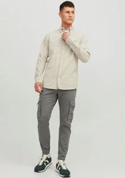 JACK & JONES JJIPAUL JJFLAKE AKM 542 Hose Grau/Hellgrau/Khaki