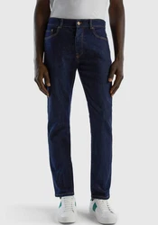 United Colors of Benetton Stretch-Jeans 5-Pocket-Look Dunkelblau/Blau/Hellblau