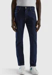 United Colors of Benetton Stretch-Jeans 5-Pocket-Look Dunkelblau/Blau/Hellblau