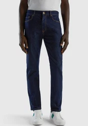 United Colors of Benetton Stretch-Jeans 5-Pocket-Look Dunkelblau/Blau/Hellblau