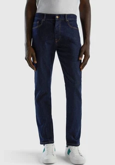 United Colors of Benetton Stretch-Jeans 5-Pocket-Look Dunkelblau/Blau/Hellblau