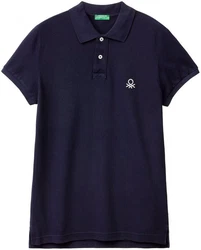 United Colors of Benetton Poloshirt mit Label-Badge 