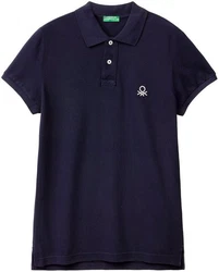 United Colors of Benetton Poloshirt mit Label-Badge 