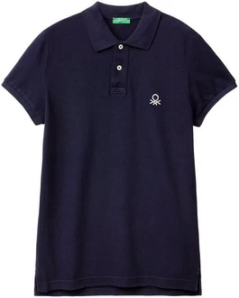 United Colors of Benetton Poloshirt mit Label-Badge 