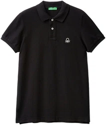 United Colors of Benetton Poloshirt mit Label-Badge 