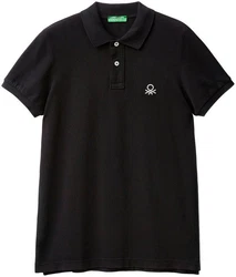 United Colors of Benetton Poloshirt mit Label-Badge 