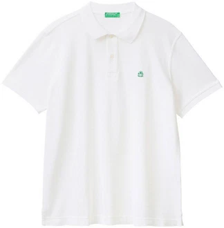 United Colors of Benetton Poloshirt mit Logo in Brusthöhe grasgrn/wei United Colors of Benetton Poloshirt mit Logo in Brusthöhe grasgrn/wei
