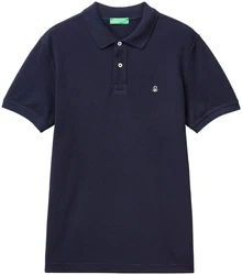 United Colors of Benetton Poloshirt mit Logo in Brusthöhe 