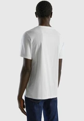 United Colors of Benetton T-Shirt mit Brusttasche Weiß