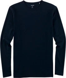 OLYMP Langarmshirt Casual Dunkelblau