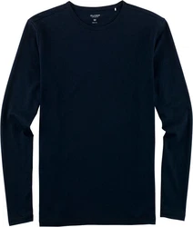 OLYMP Langarmshirt Casual Dunkelblau