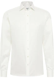 Eterna Langarmhemd MODERN FIT NON IRON Weiß/Creme/Schwarz