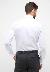 Eterna Langarmhemd SLIM FIT NON IRON Weiß/Creme
