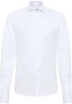 Eterna Langarmhemd SLIM FIT NON IRON Weiß/Creme