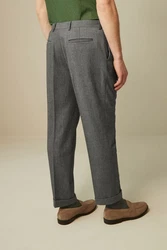 Next Relaxed Fit Donegal-Anzug Hose Dunkelgrau/Grau/Hellgrau