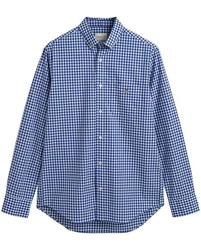 Gant Langarmhemd Dunkelblau/Blau/Hellblau