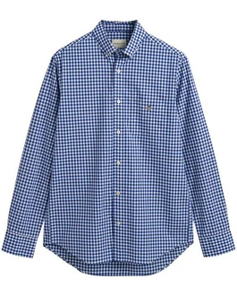 Gant Langarmhemd Dunkelblau/Blau/Hellblau