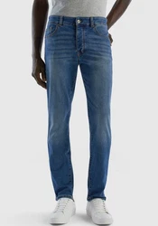 United Colors of Benetton Stretch-Jeans 5-Pocket-Look Hellblau/Blau