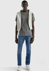 United Colors of Benetton Stretch-Jeans 5-Pocket-Look Hellblau/Blau