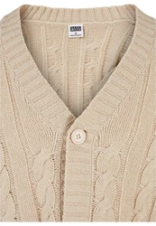 URBAN CLASSICS Boxy Cardigan Beige/Khaki/Braun
