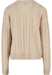 URBAN CLASSICS Boxy Cardigan Beige/Khaki/Braun