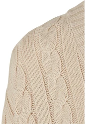 URBAN CLASSICS Boxy Cardigan Beige/Khaki/Braun