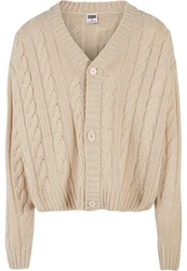 URBAN CLASSICS Boxy Cardigan Beige/Khaki/Braun