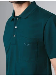 Trigema Poloshirt aus Single-Jersey blau